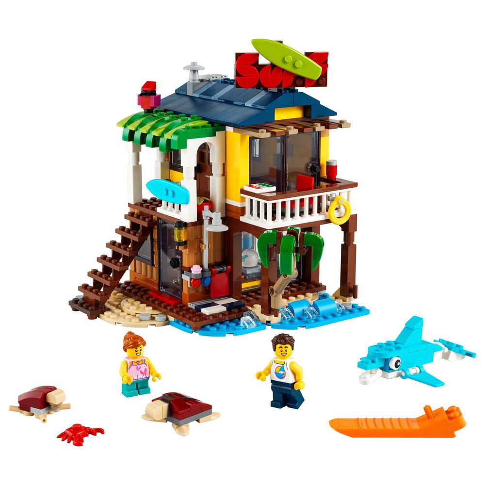 LEGO Creator Surfer Beach House Building Set, , large