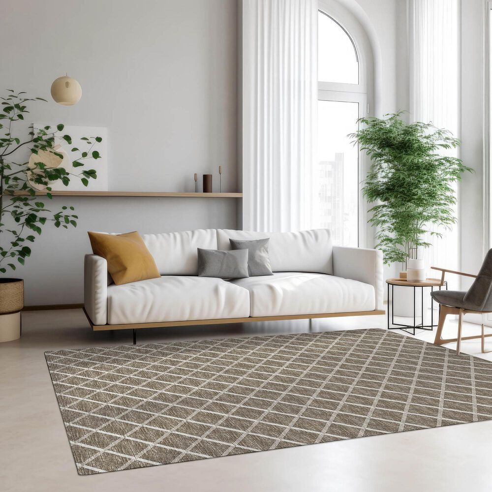 Dalyn Rug Company York 8&#39; x 10&#39; Taupe Indoor/Outdoor Area Rug, , large