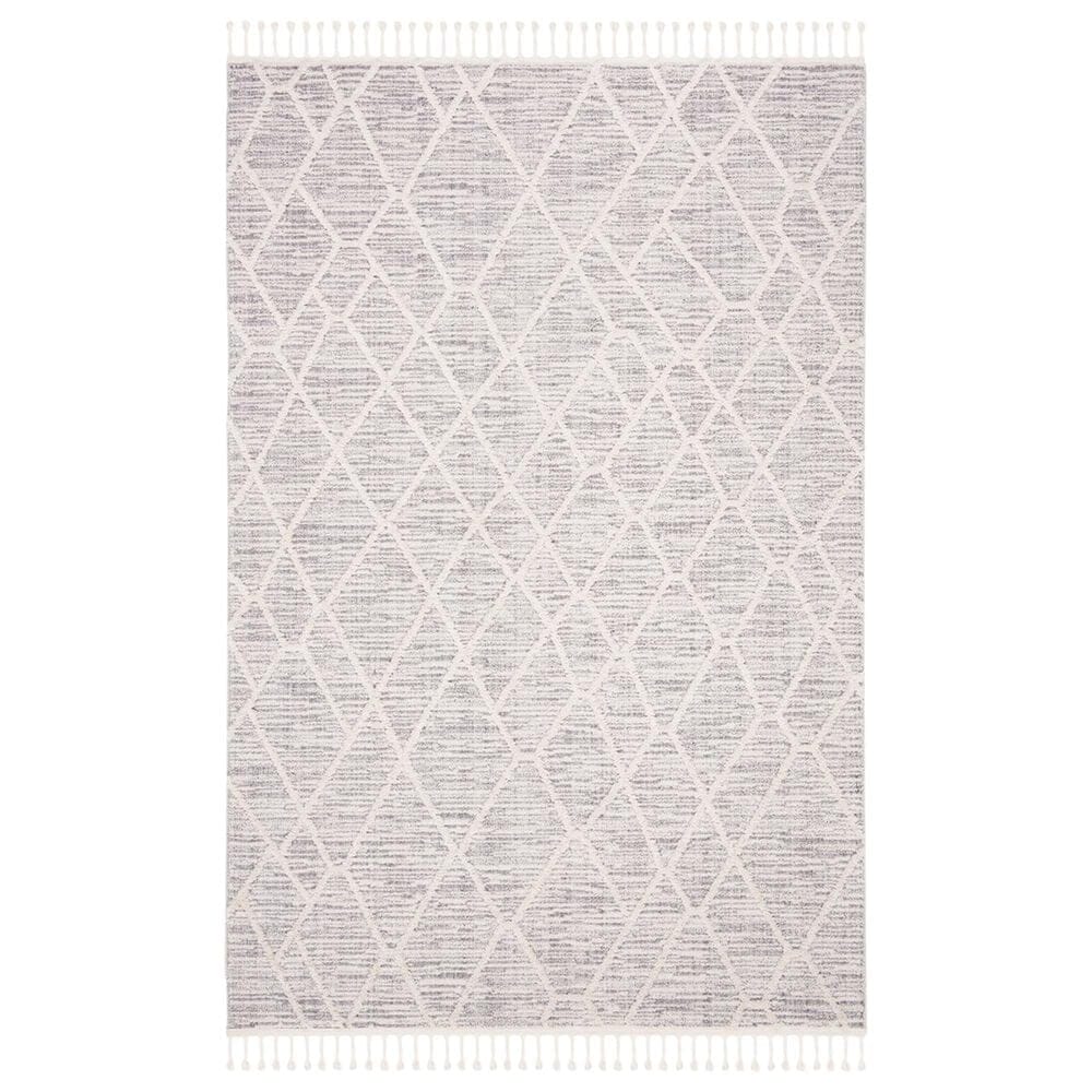 Safavieh Marrakesh MRK514 6&#39;7&quot; Round Ivory and Grey Area Rug, , large