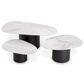 EICHHOLTZ Coffee Table Zane in Black and White (Set of 3), , large