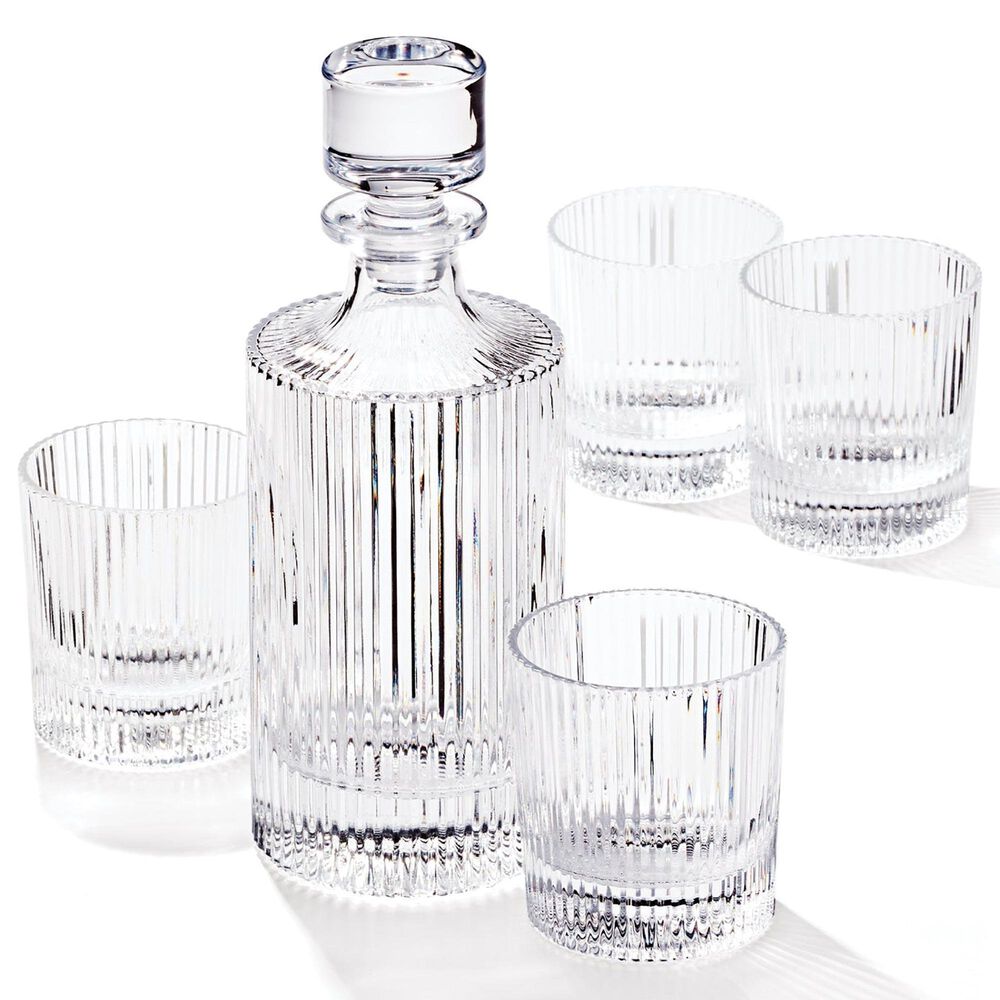 Oneida Wallingford 5-Piece Whiskey Set in Clear, , large
