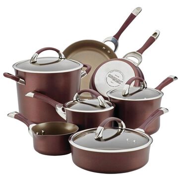 Circulon Cookware Cookware 11-Piece Pan Set Symmetry in Merlot, , large