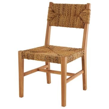 Maple and Jade Accent Chair with Woven Banana Leaf Seat in Light Brown, , large