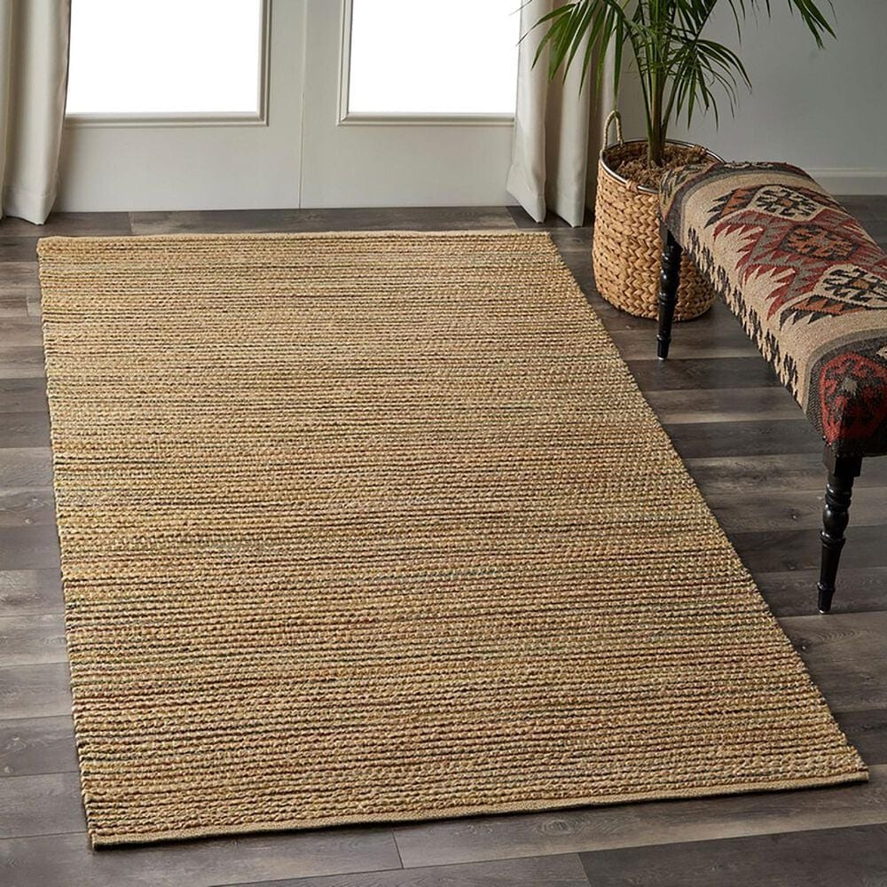 L&amp;R Resources Natural Fiber Striped 5&#39; x 7&#39;9&quot; Multicolor Area Rug, , large
