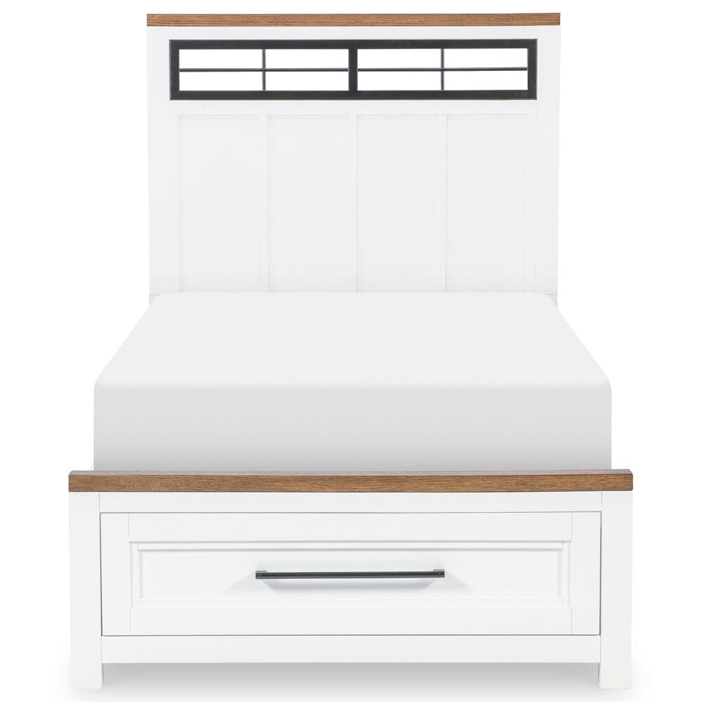 Legacy Classic Dutton Twin Storage Bed in Natural White, Toasted Coconut and Aged Black, , large