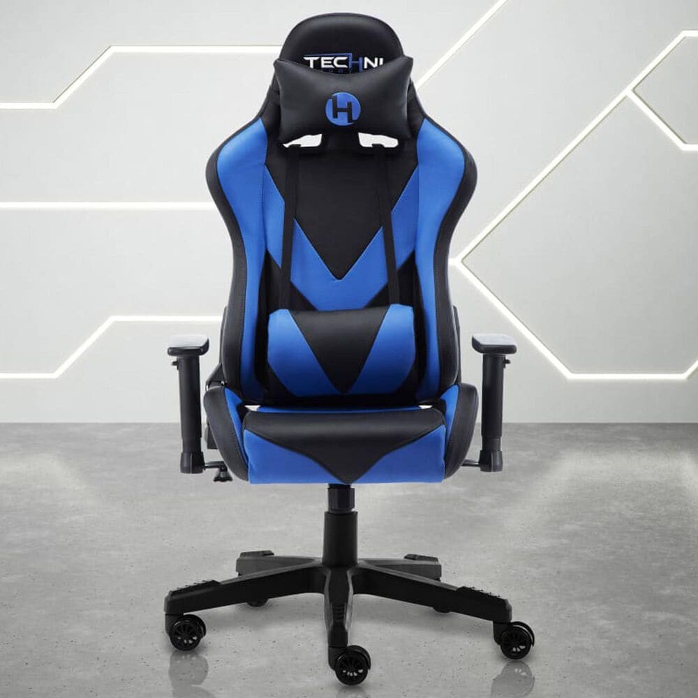 Techni Sport ProGamer2 Gaming Chair in Blue and Black, , large