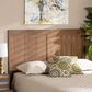Baxton Studio Patwin King Panel Headboard in Ash Walnut, , large