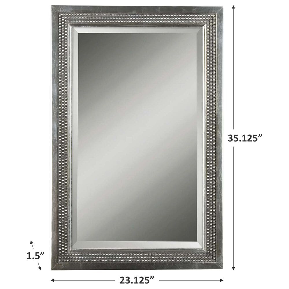 Uttermost Mirror in Silver Leaf and Light Gray, , large