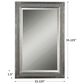 Uttermost Mirror in Silver Leaf and Light Gray, , large