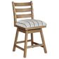Millenium Counter Table and 6 Stools in Light Brown, , large