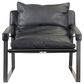 Moe"s Home Collection Connor Leather Club Chair in Black, , large