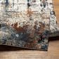 Surya Tuscany 12" x 15" Dusty Coral, Cream, Blue, Brown, Gray and Light Beige Area Rug, , large