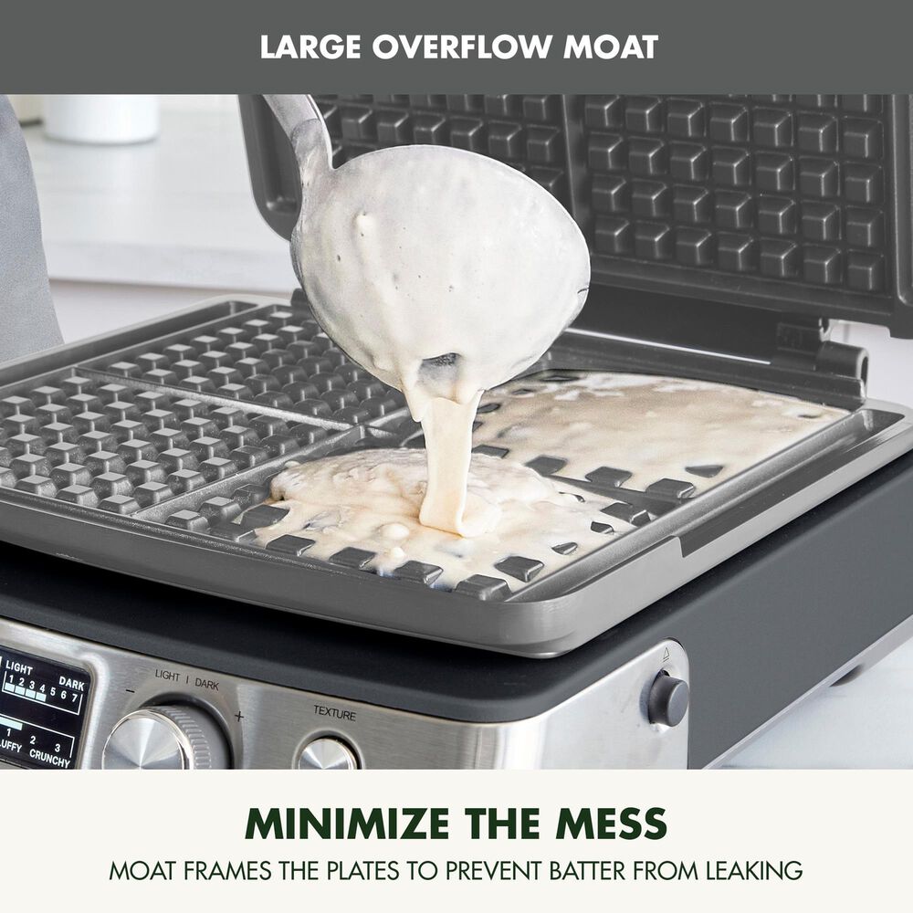 Green Pan Elite 4-Square Waffle Maker in Graphite, , large
