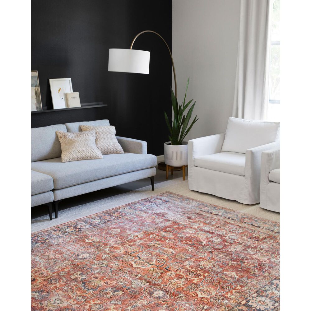 Loloi II Layla LAY-02 3&#39;6&quot; x 5&#39;6&quot; Spice and Marine Area Rug, , large