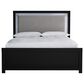 Ashley Maeling 4 Piece Queen Panel Bedroom Set in Matte Black, , large