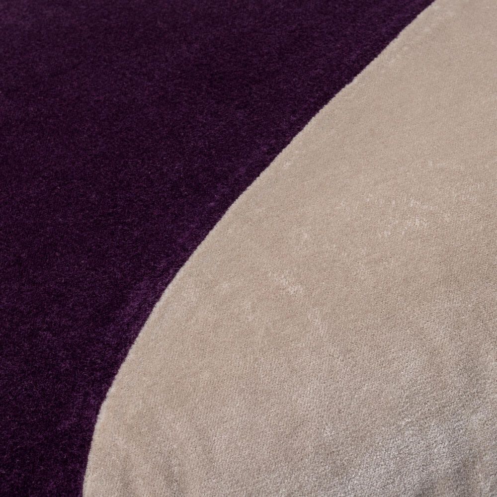 Surya 20&quot; Square Throw Pillow in Plum and Wheat, , large