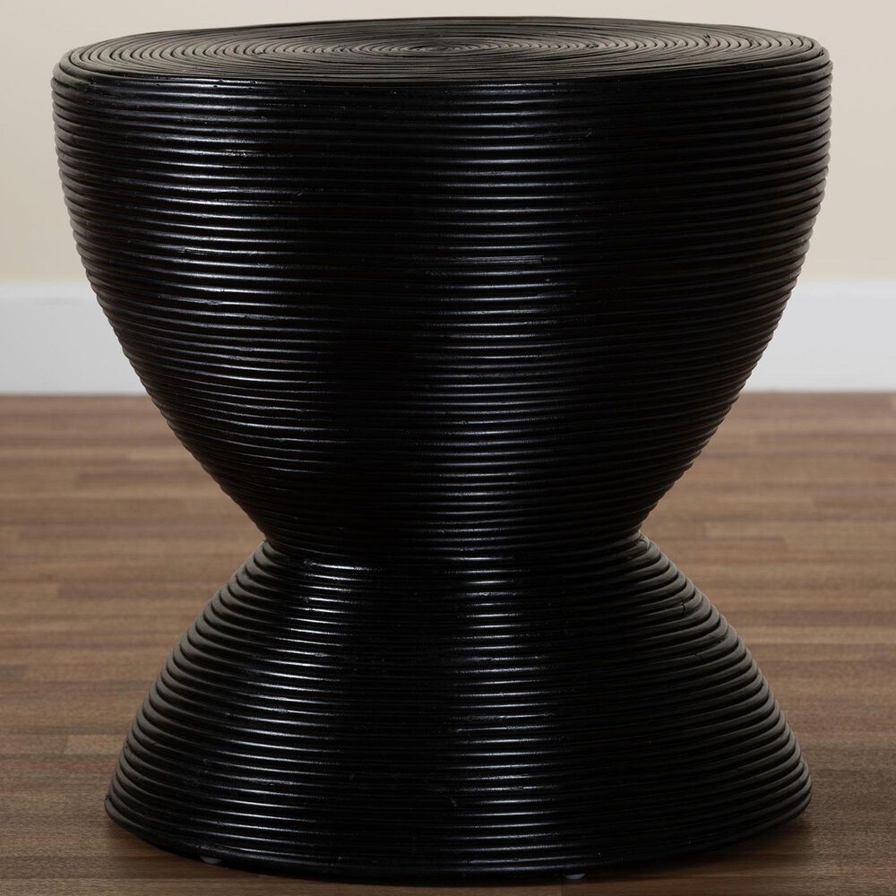 Baxton Studio Tokyo Side Table in Black, , large