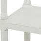 Maple and Jade 4-Shelf Storage Shelving Unit in White and Brown, , large
