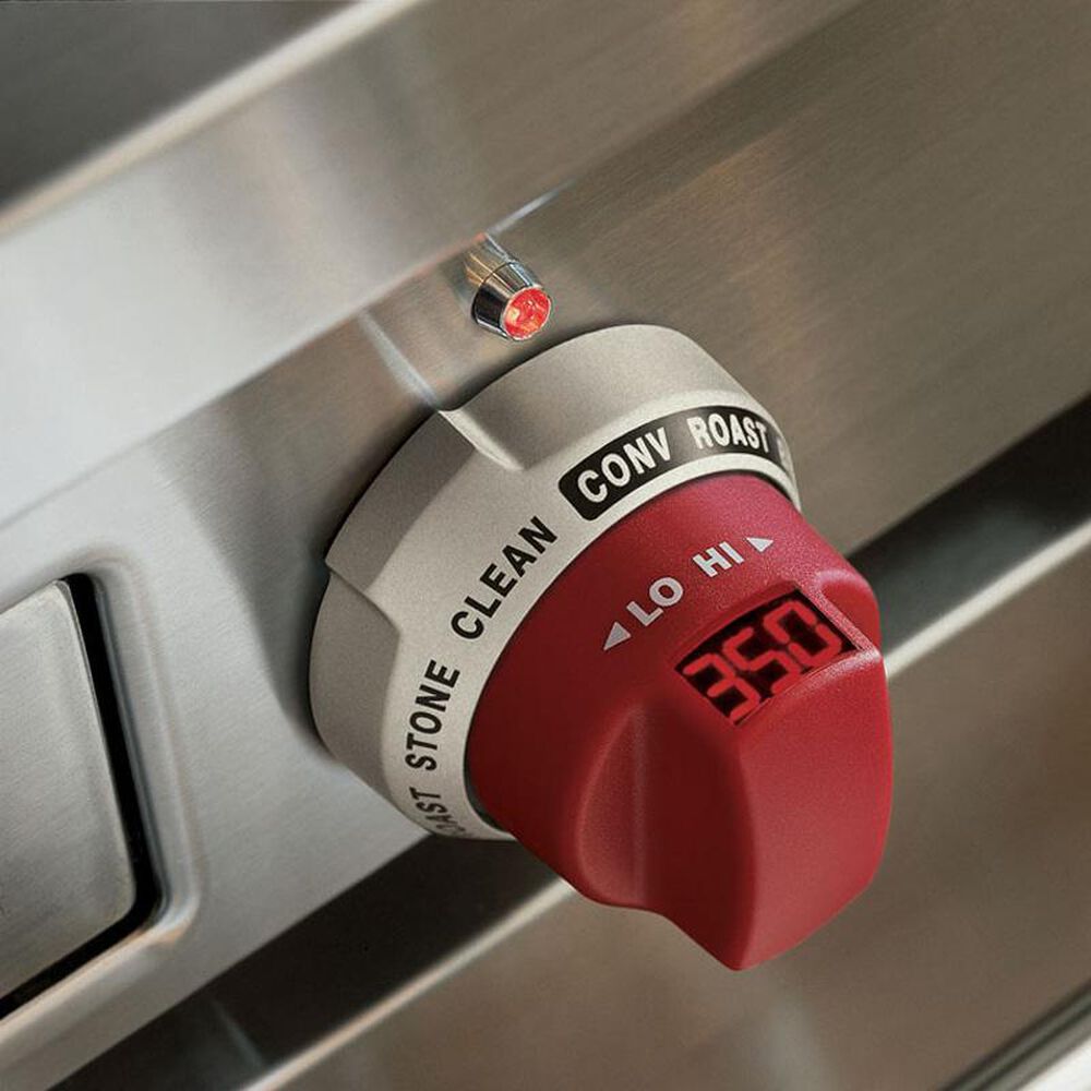 Wolf Control Knob in Red for 36 Dual Fuel Range