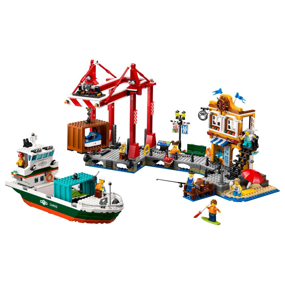 LEGO City Seaside Harbor with Cargo Ship, , large