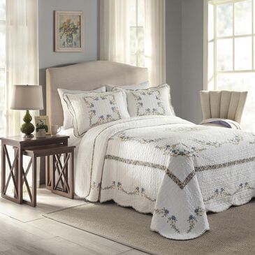 Peking Handicraft Heather Queen Bedspread, , large