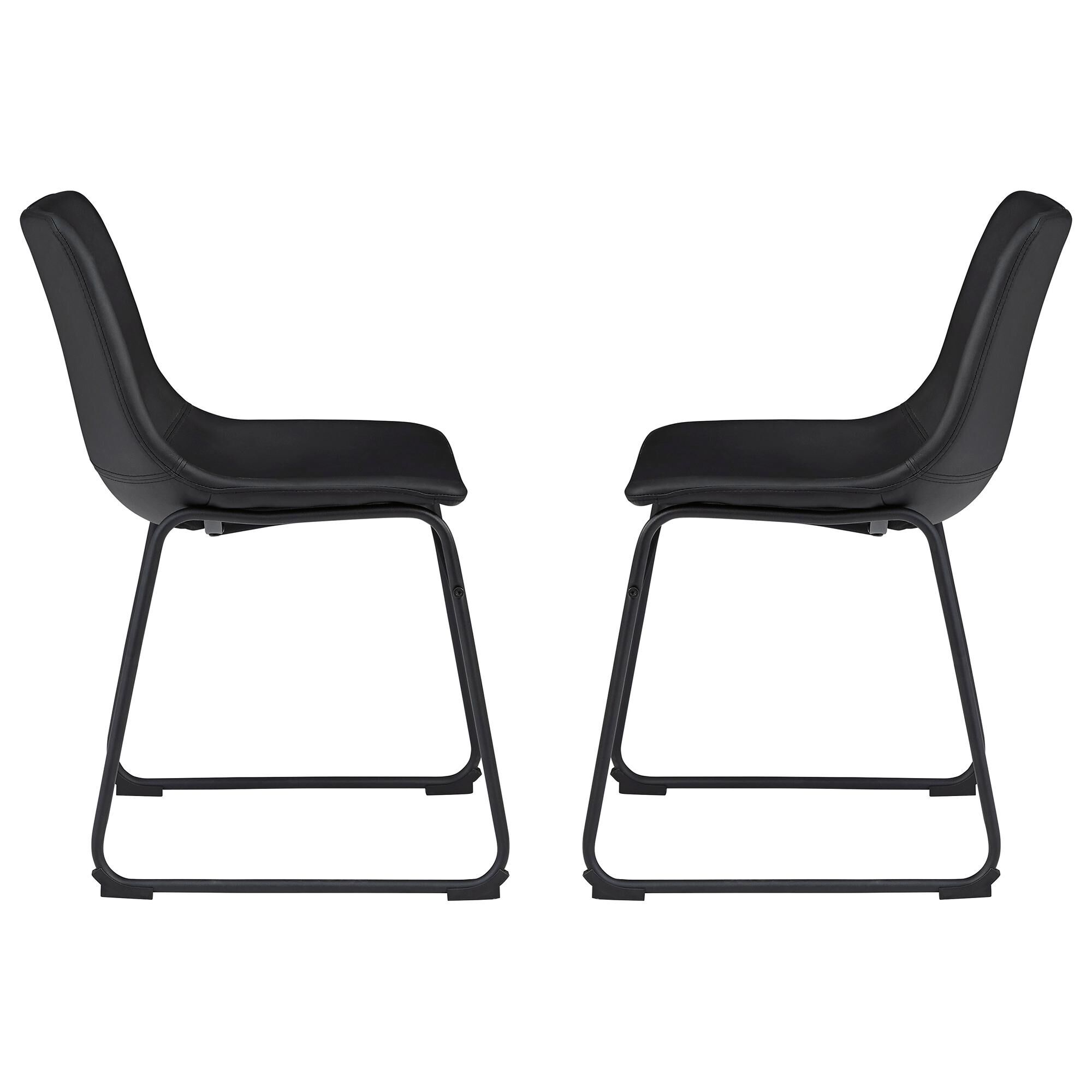 Signature Design by Ashley Centiar Dining Side Chair in Black Set