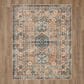 Karastan Zula Haykota 8" x 10" Terracotta and Rust Blue Area Rug, , large