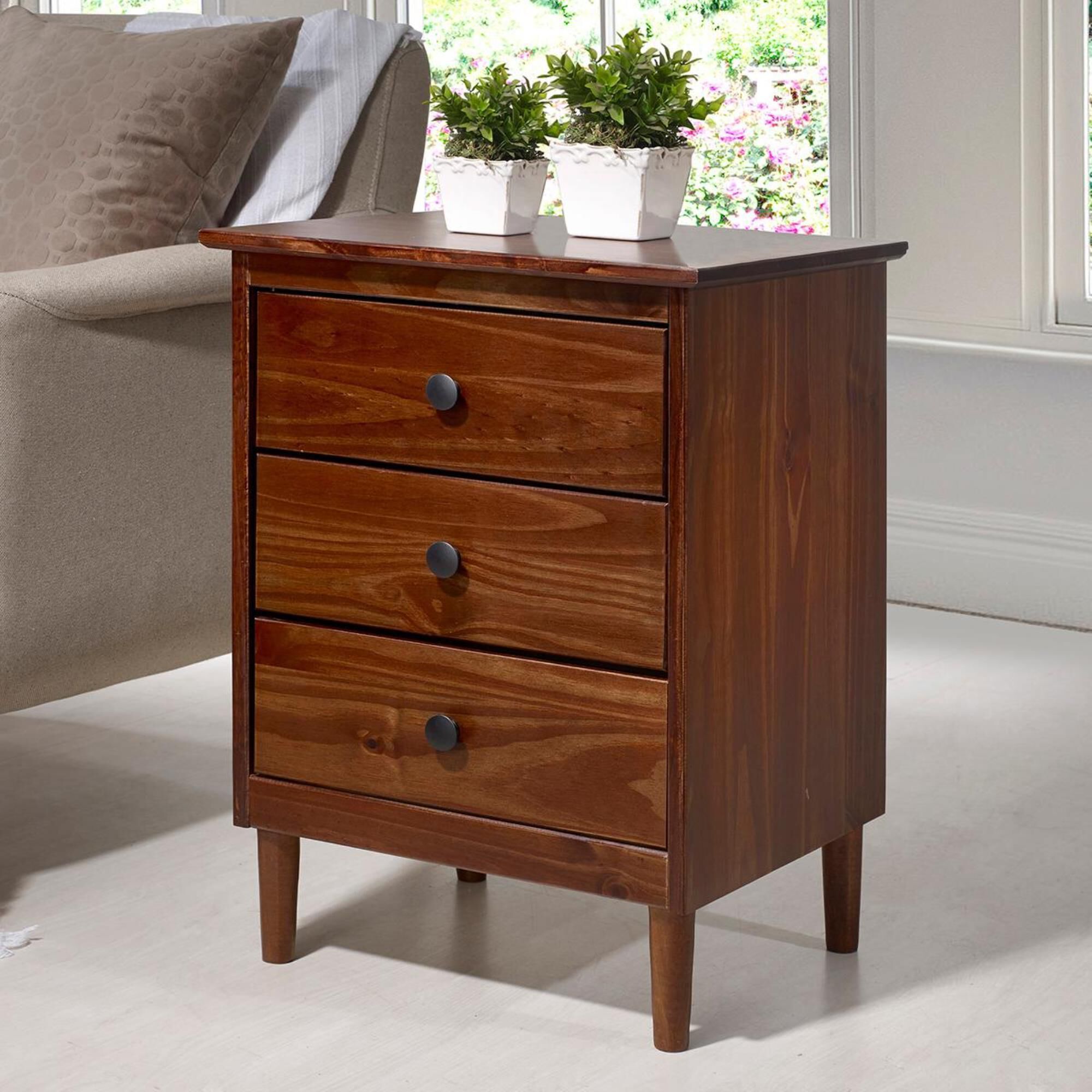 Walker edison sales walnut nightstand