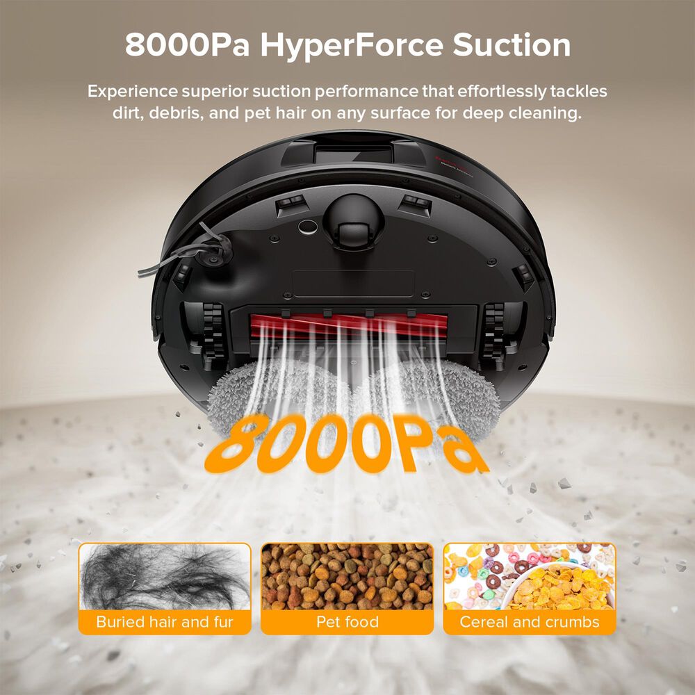 Roborock Qrevo 598 Robot Vacuum and Mop in Black, , large