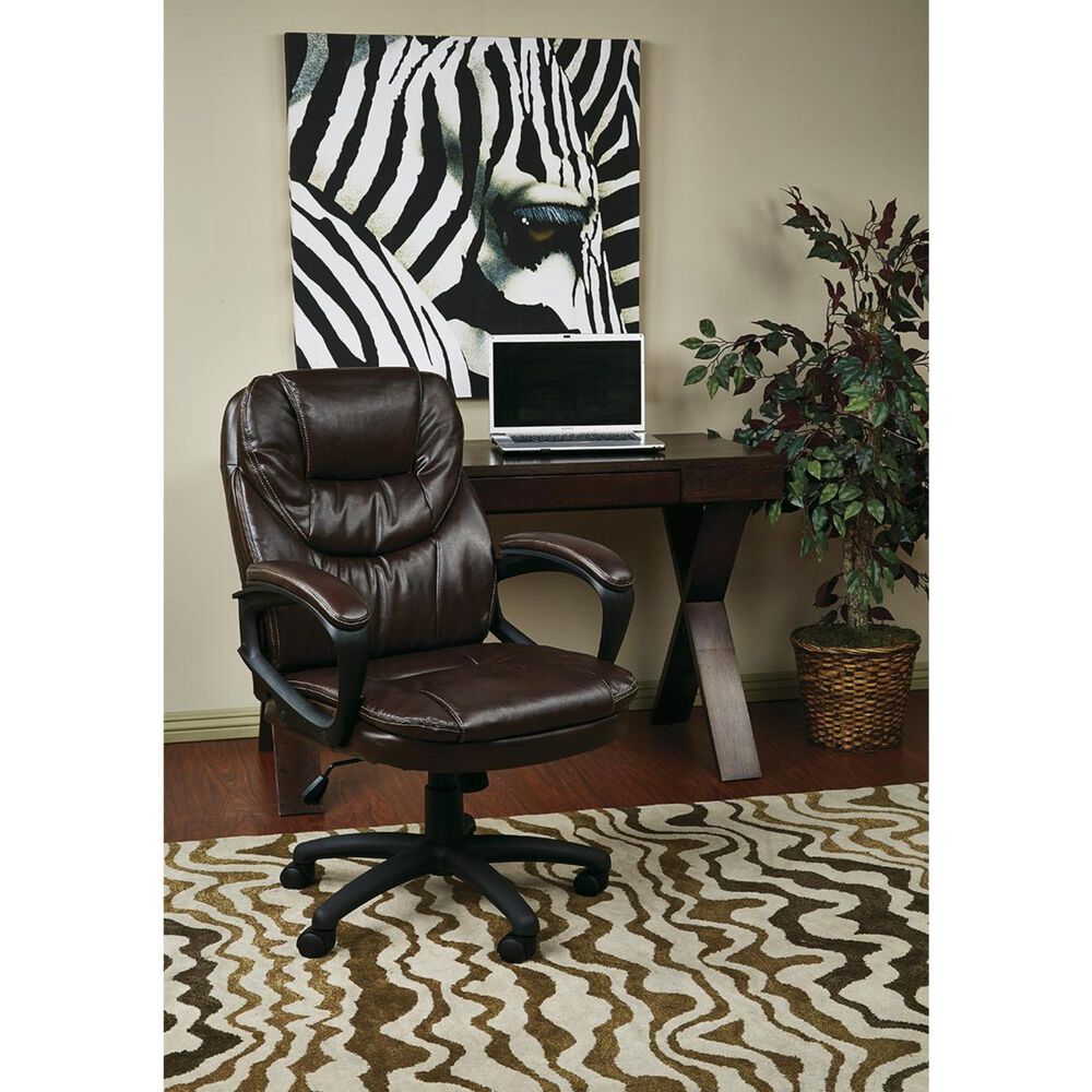 OSP Home FL Series Managers Chair in Chocolate, , large