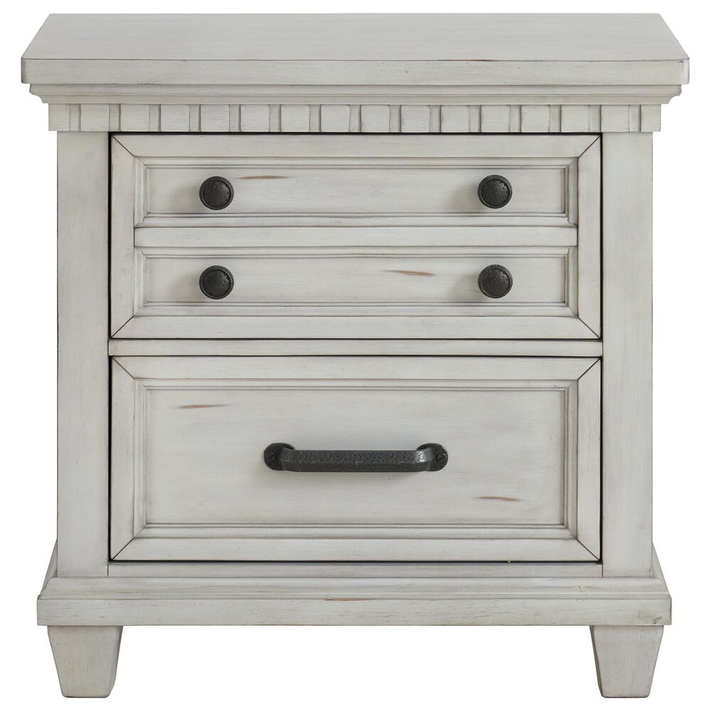 Mayberry Hill McCoy 4-Piece King Storage Bedroom Set in Antique White, , large