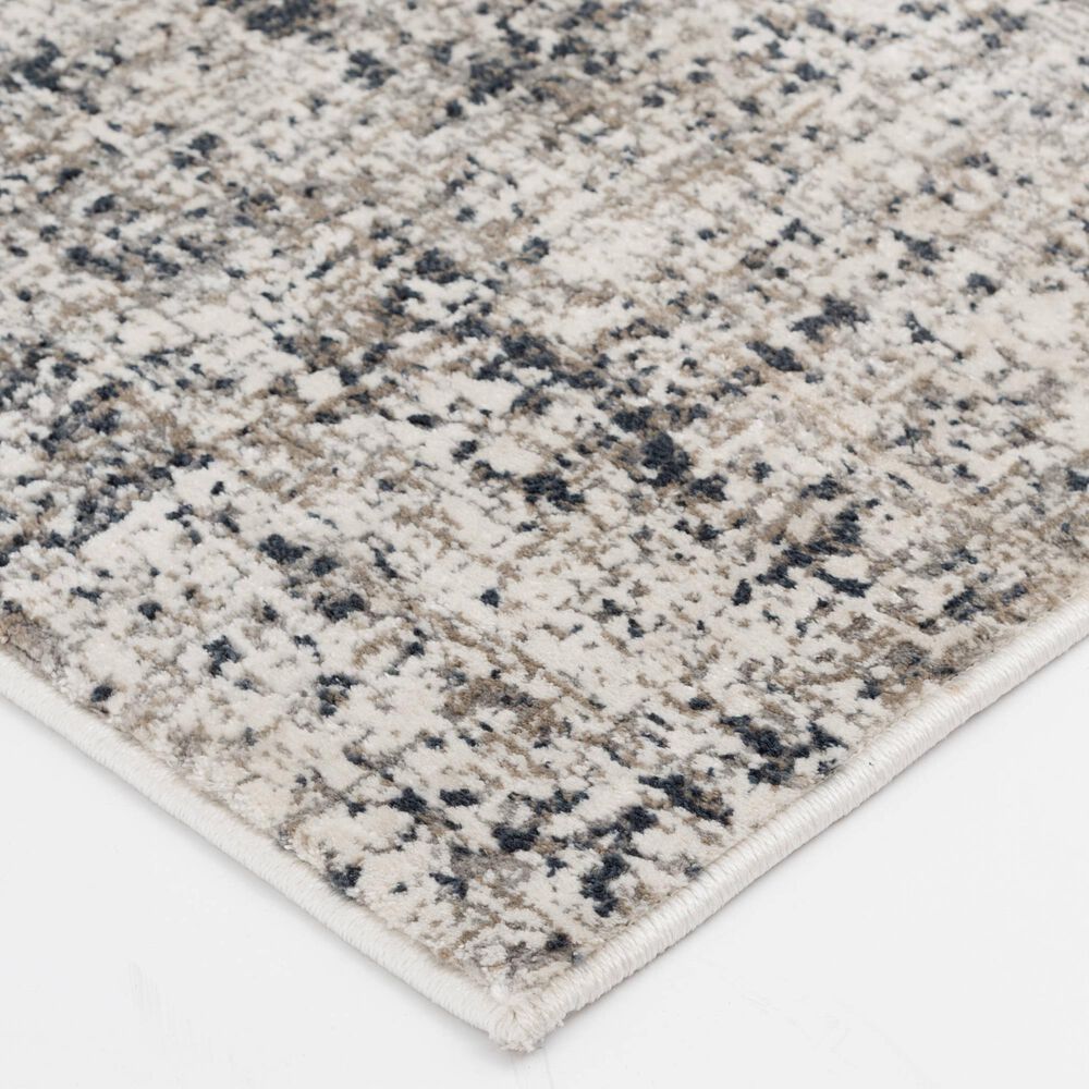 Central Oriental Clearwater Olinda 5&#39;3&quot; x 7&quot;7&quot; Grey and White Area Rug, , large