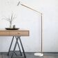 Adesso Crane LED Floor Lamp in Natural Ash Wood and White, , large