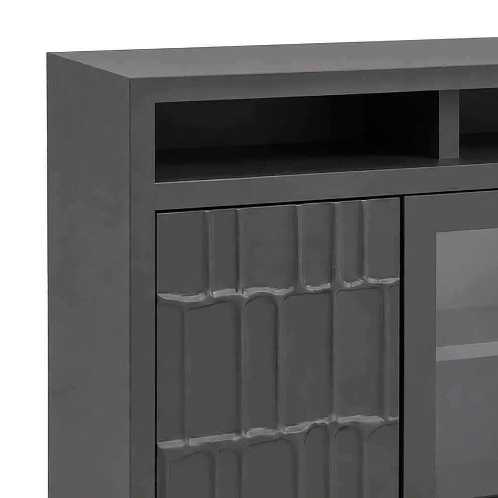 Meximuebles Ferrara 4-Door TV Console in Grey, , large