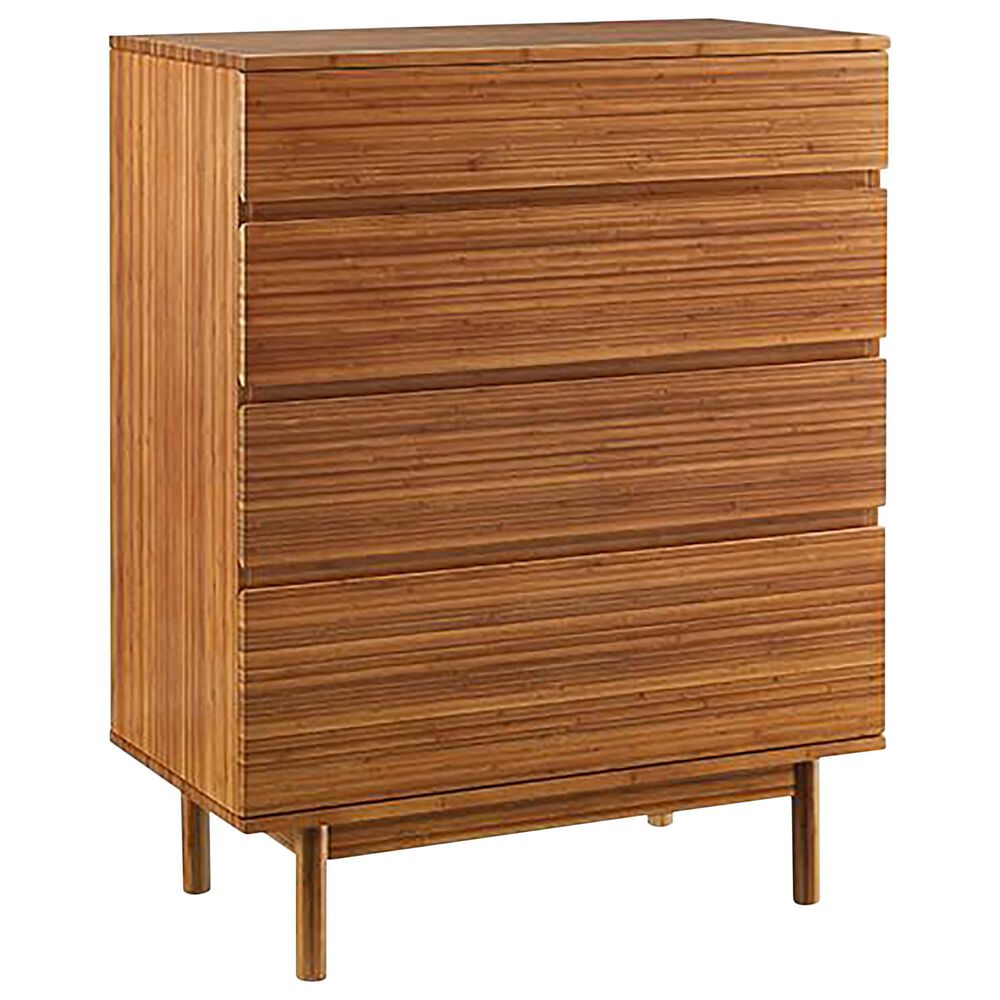 Natural Bamboo Furnishings 4 Drawer High Chest, , large
