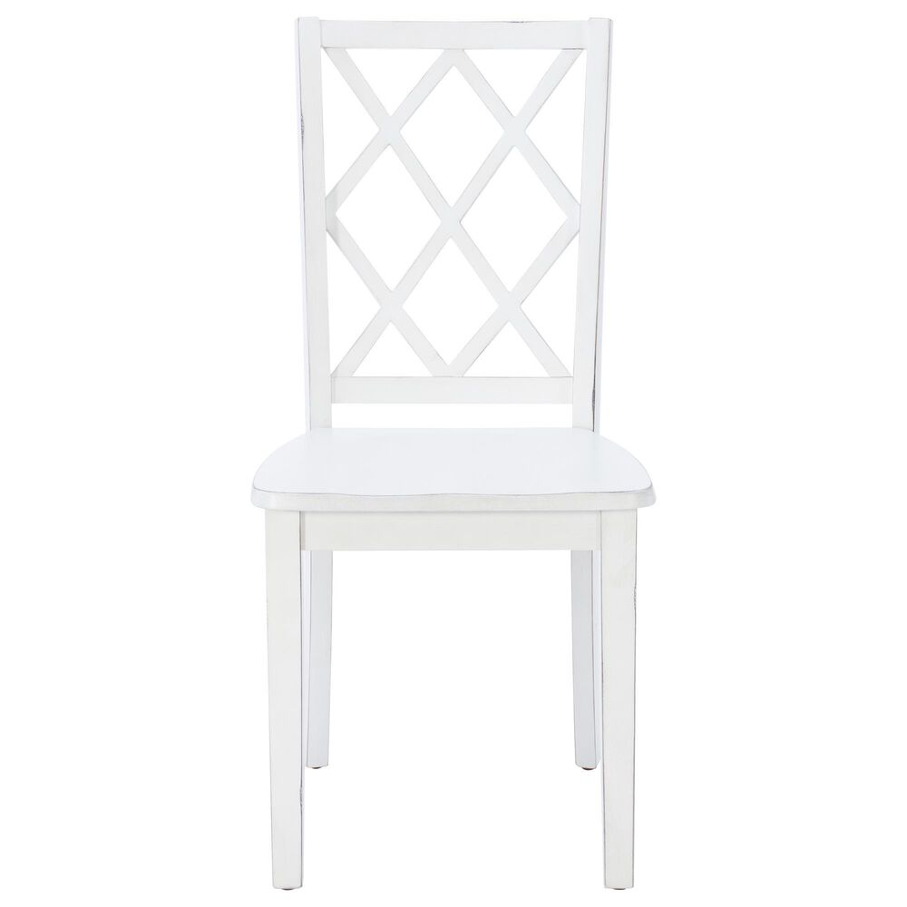 Linon Home Decor Hamlet 5-Piece Rectangular Dining Set in White, , large