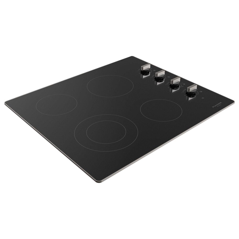 Fulgor Milano 300 Series 24&quot; Electric Cooktop in Black Glass, , large