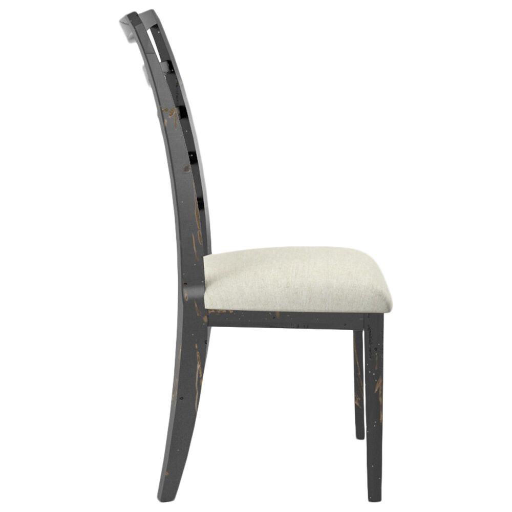 Declan Dining Champlain Side Chair in Distressed Black, , large