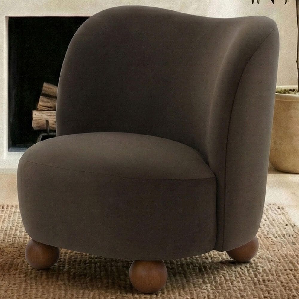 Safavieh Rodolfo Accent Chair in Dark Brown, , large