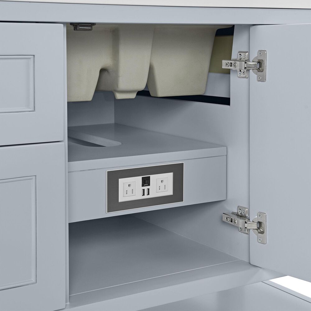 James Martin Vanities Breckenridge 48&quot; Single Bathroom Vanity Cabinet in Serenity Blue, , large