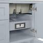 James Martin Vanities Breckenridge 48" Single Bathroom Vanity Cabinet in Serenity Blue, , large