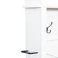 HOMLUX 6-Hook Hall Tree with 16-Compartment in White and Walnut, , large