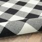 Oriental Weavers Marina Black and Ivory 7"10" x 10"10" Indoor/Outdoor Area Rug, , large
