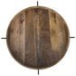 Coaster Adhvik Round End Table in Natural, White and Black, , large