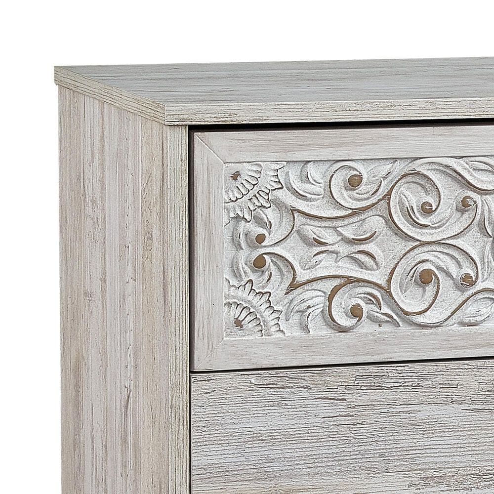 Ashley Paxberry 59&quot; 6-Drawer Dresser in Whitewash, , large