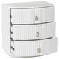 Linden Boulevard Ciarra 3-Drawer Nightstand in White, , large