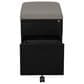 Valor Living Mobile File with Padded Seat in Black, , large