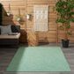 Nourison Positano 4" x 6" Blue and Green Indoor/Outdoor Area Rug, , large