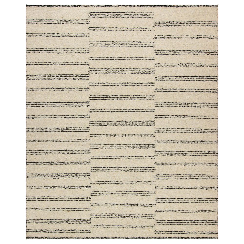 Harounian Rugs Arizona 6" x 9" White and Black Area Rug, , large
