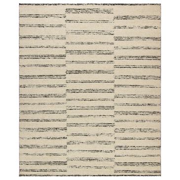 Harounian Rugs Arizona 6" x 9" White and Black Area Rug, , large